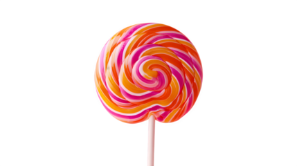 Swirled Lollipop, isolated on transparent background