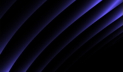 Black background with fading purple curved stripes. Elegant abstract design with smooth gradients, perfect for posters, banners, wallpapers, and modern digital graphics.