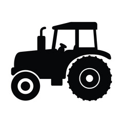 Tractor vector image for farm equipment agricultural machinery and farming vehicle design needs