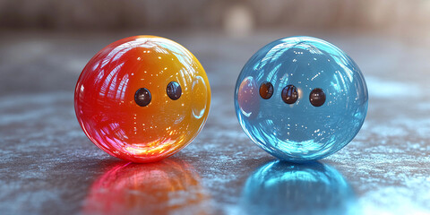 Colorful chat icons with speech bubbles in vibrant colors Generative AI