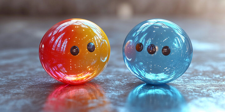 Colorful chat icons with speech bubbles in vibrant colors Generative AI