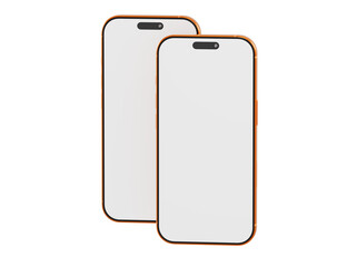 Two blank screen smartphones mockup. Modern, tech, technology, mobile, devices, communication, blank, display,