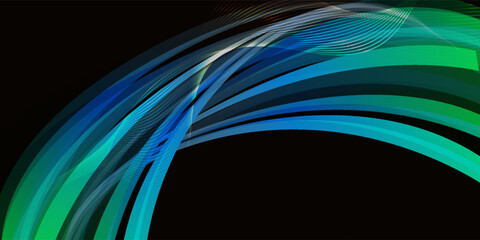 Abstract Background for Your Project with Wavy 3D Stripes