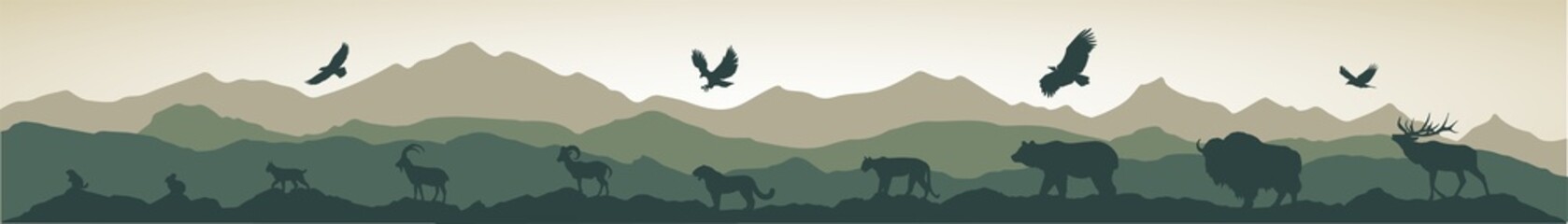 Mountain ranges wildlife