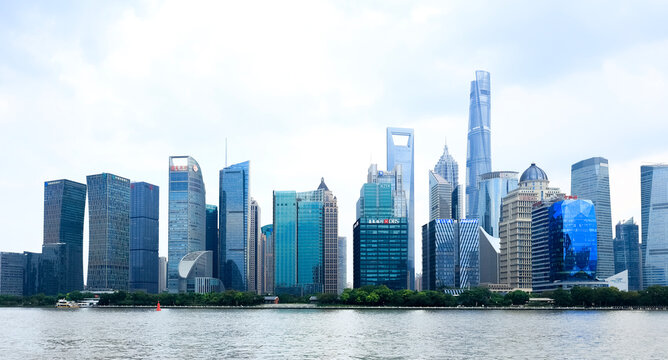 Architectural style of the Bund in Shanghai, China, Asia