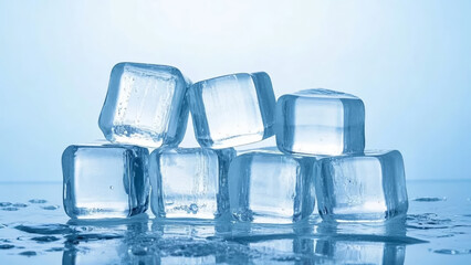 Great Heat Solar Term Ice Cubes Cool Summer Relief Product Advertising Background