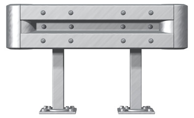 kurze Leitplanke, isoliert