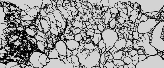 Organic Web texture Vector background. Distressed torn grunge material. Abstract Network for Scientific, Medical, or Futuristic Designs