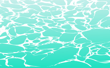 Water surface texture Vector. Illustration of sea ripples and waves. Ocean natural background with irregular organic pattern