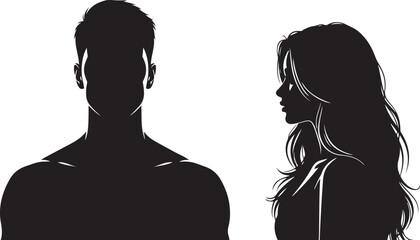 silhouette of a couple