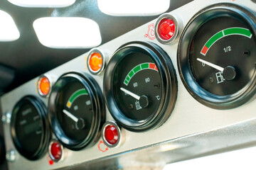 New tractor or forklift dashboard.