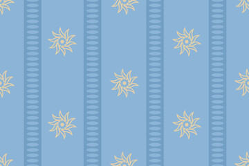 Vector vintage seamless striped pattern of sun. Vector Asian pattern of sun in retro style.
