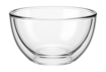 Double-walled glass salad bowl keeps contents cool, perfect for modern kitchens.