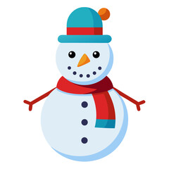 snowman with red hat