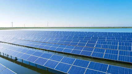 Solar Photovoltaic Power Generation New Energy Environmental Protection Technology Background