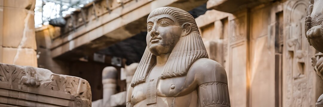 Ancient Sumerian god Enlil depicted as the storm and wind deity of the Anunnaki surrounded by grand Mesopotamian temples intricate carvings and mythic symbols stylized 2D cartoon illustration design
