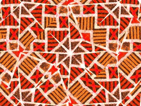 Abstract Geometric Ethnic Seamless Pattern