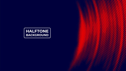 Abstract halftone background with orange and navy color