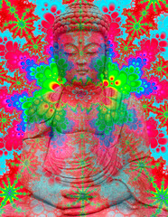 Psychedelic Buddha 