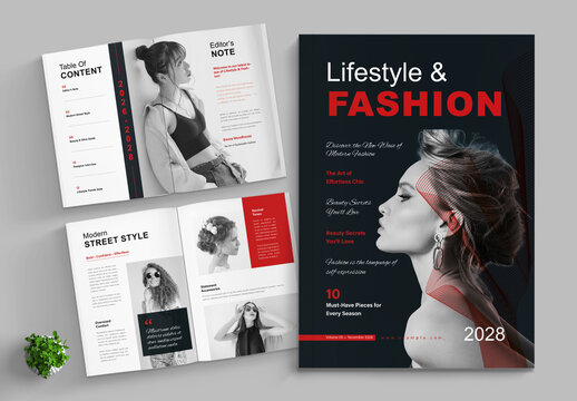 Lifestyle Magazine Modern Fashion Book Layout