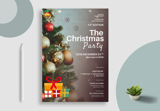 Modern Christmas Celebration Party Template