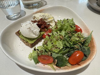 Delicious dish in a bowl on a restaurant table