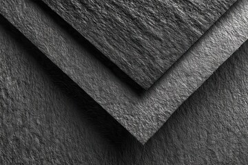 Dark slate background close-up showing natural rock texture with light and shadows