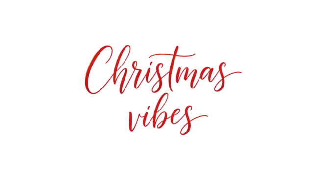 Festive christmas vibes handwritten calligraphy text with glitter effect isolated on transparent background