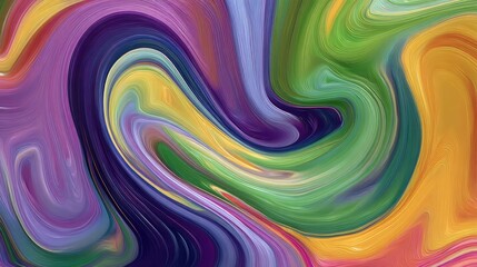 Fototapeta premium Colorful abstract swirl design with vibrant hues and flowing lines creating a mesmerizing visual experience for artistic and creative projects