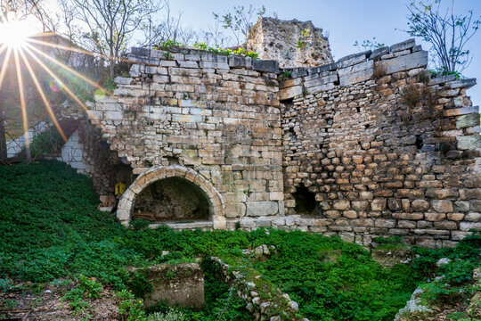 The Apollonia ad Ryndacum Ancient City view in Golyazi Village of Turkey