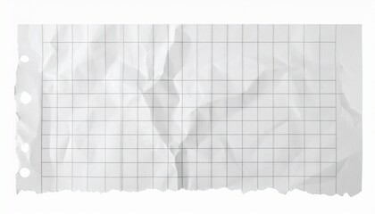 blank crumpled lined paper notebook paper with torn edges