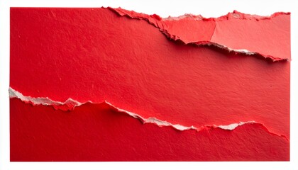 torn, paper, red, ripped, isolated, background, edge, scrap, texture, frame, banner, border, piece, hole, damage, rough, realistic, shredded, burst, break, element, design, material, strip, layered, c