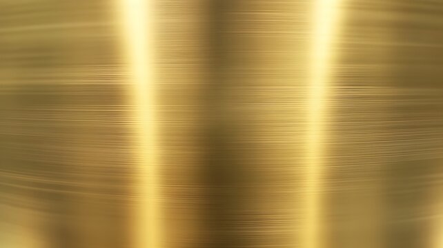 Gold metal texture background brushed surface with light reflections for luxury designs and backgrounds
