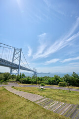 Fototapeta premium 与島パーキングエリアの風景