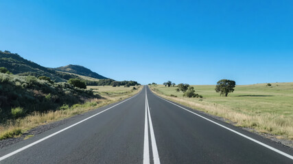 Road Trip Self-driving Tour Exploring the Distance Inspirational Scenery Background