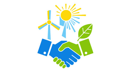 Green Energy Partnership Symbolizing Sustainability and Collaboration.