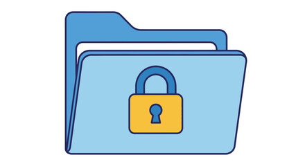 Secured folder icon representing data protection and privacy.