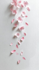 花びらの散る春の桜の花