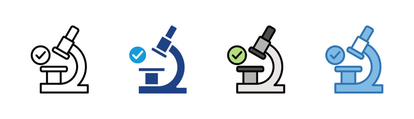 Research icon set multiple style collection