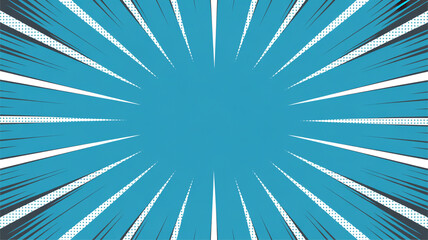 Abstract blue and white radial burst background