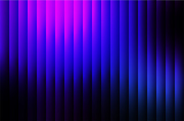 Vibrant gradient of glowing vertical stripes in electric blue and magenta creates a dynamic modern background