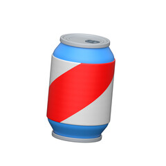 3D soda can icon for cold drink, beverage, and refreshment