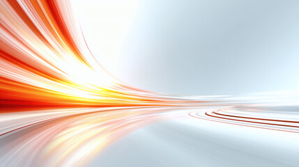 Red and orange dynamic blur curve