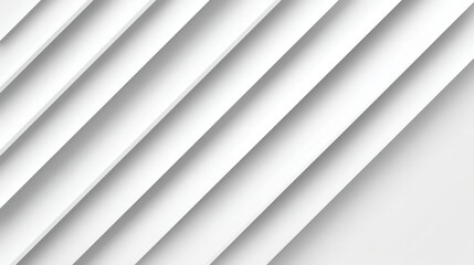 Obraz premium Abstract white background with diagonal lines creating a modern and minimalistic pattern suitable for various design and art projects in digital media