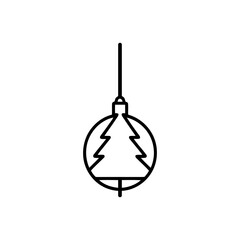 Christmas ornament with tree decoration