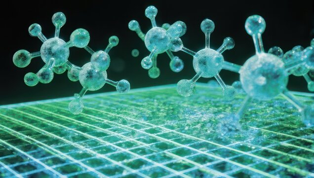 Molecular Structures on a Grid - Scientific Visualization of Molecules.