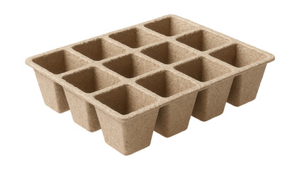 Sustainable seedling tray crafted from recycled paper for eco-friendly gardening.