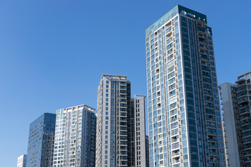 Fototapeta premium High-rise residential apartment buildings in cities