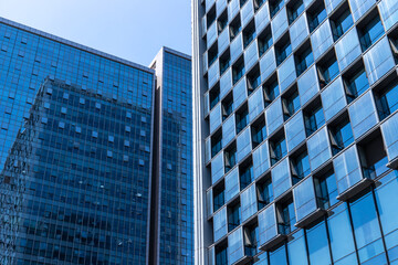 High-rise office buildings in cities