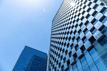 High-rise office buildings in cities